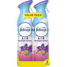 Febreze Geruchsbek mpfender Lufterfrischer mit Gain-Duft Moonlight Breeze, 2er-Pack, je 8,8 fl oz