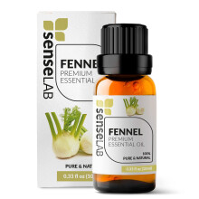 Olio essenziale di finocchio SenseLAB - Concentrazione e produttivit - Olio di finocchio estratto puro al 100% di grado terapeutico per diffusor