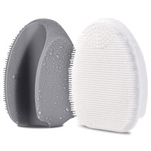 HieerBus Silicone Face Scrubber Manual Exfoliating Brush Handheld Facial Cleansing Brush for Women Men-Blackhead Removing Pore Cleansing Massaging for