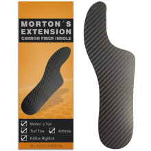 Extensin de la extensin de Morton Fibra de carbono de carbono Inso de soporte de pie rgido para el pie rgido para el csped de Morton Toe Hallux