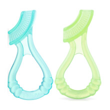 Nuby Soft silikonov masn prstroj na dsne s hygienickm pouzdrem 2 balen 3 m+