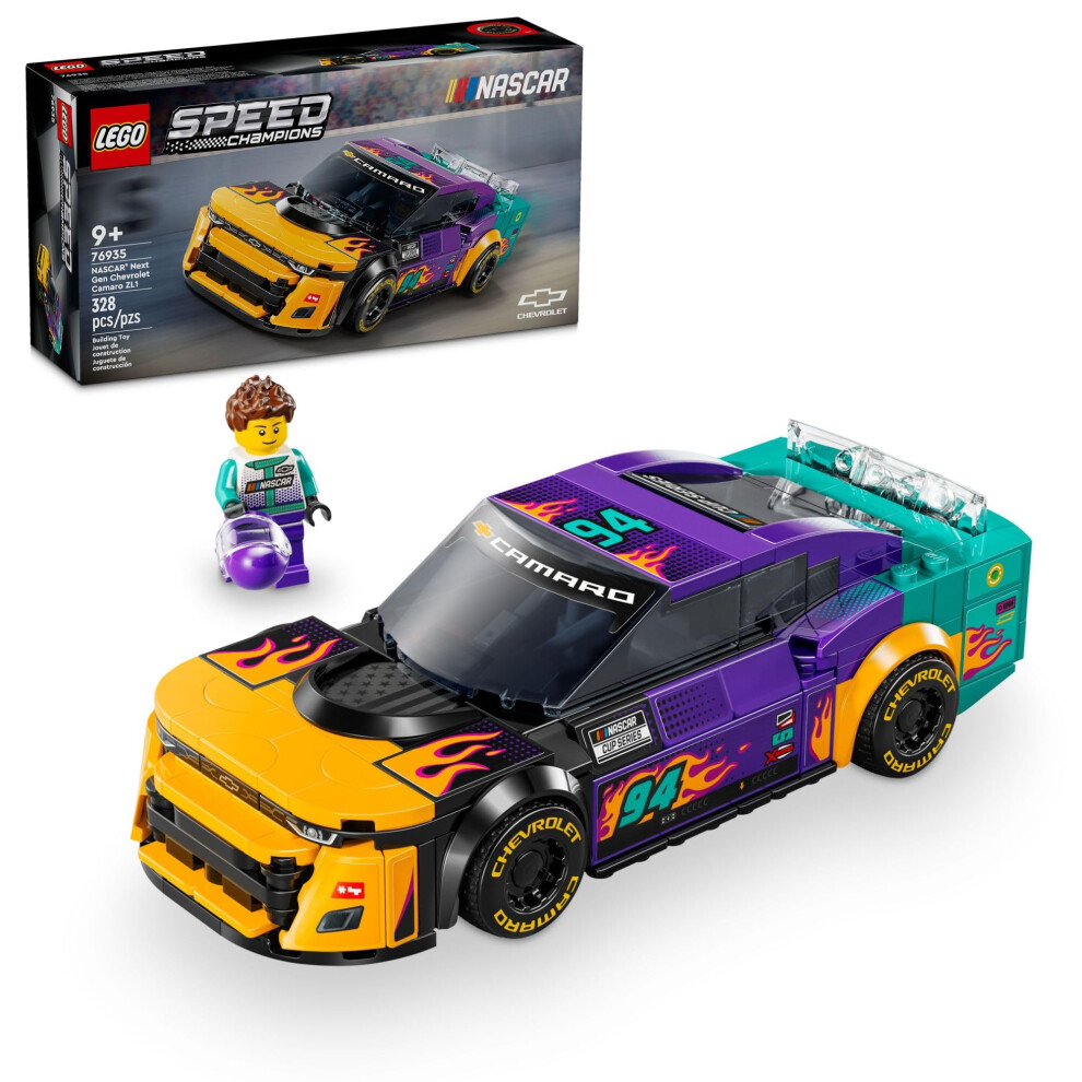 LEGO Speed Champions NASCAR Next Gen Chevrolet Camaro ZL1  Model Racecar Building Set  NASCAR Collectible Racing Toy for Kids Ages 9 and Up  76935-image-OPC-PH55WDC-NEW