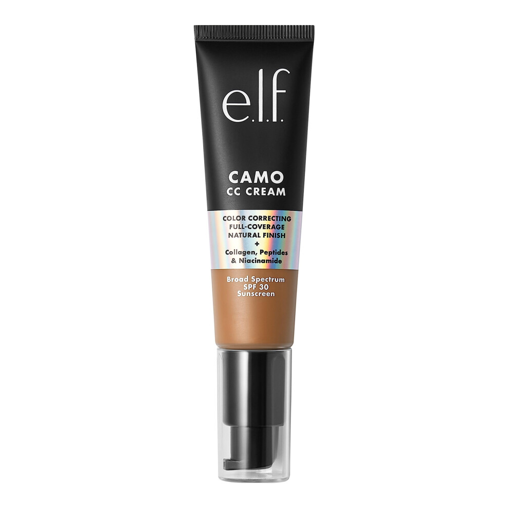 e.l.f. Camo CC Cream  Color Correcting Medium-To-Full Coverage Foundation with SPF 30  Deep 510 C  1.05 Oz (30g)