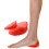 KidSole Full Coverage Shock Absorbing Heel Cups for Kid's with Sensitive Heels  Heel Spurs. (Kids Size 2-7) (Ruby) 1