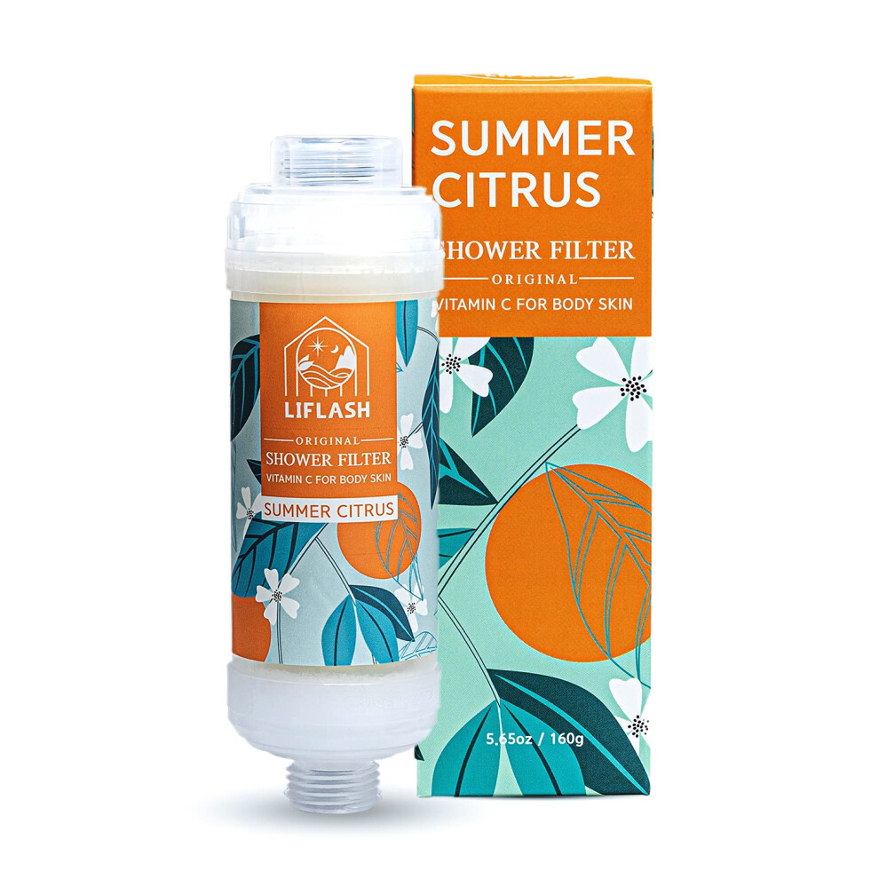 Liflash Vitamin C Shower Filter For Hard Water Aromatherapy Softener Purifier Help With Softer Skin And Hair Enhancement For Universal Output Showe 8809990406012