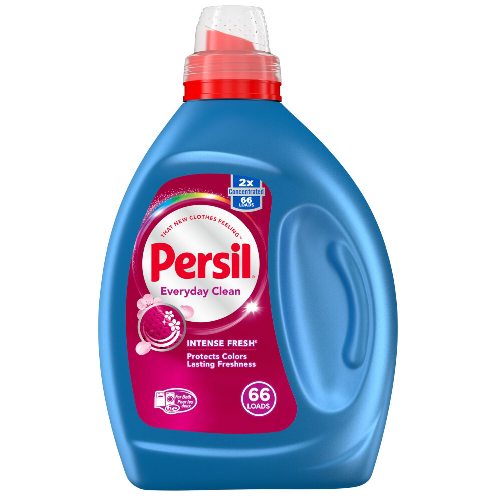 Persil Laundry Detergent Liquid  Intense Fresh Scent  High Efficiency (HE)  Deep Stain Removal  2X Concentrated  50 fl oz  66 Loads  (Packaging May Va