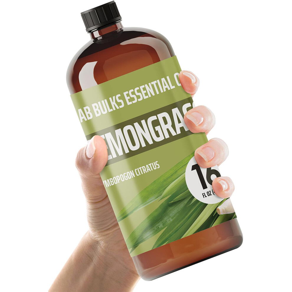 Huile Essentielle De Citronnelle Lab Bulks 473 Ml (16 Oz) Pour Diffuseurs, Soins Domicile, Bougies, Cheveux, Spray La Citronnelle-image