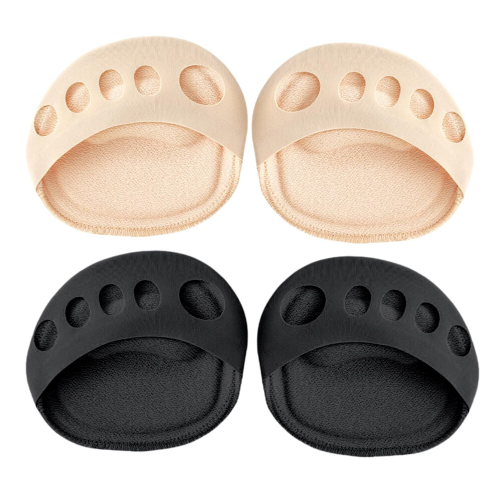 Eacozy Middenvoetsbeenkussentjes Onzichtbare Sokken Zachte Voetkussentjes Voor Vrouwen En Mannen Herbruikbare Bal Van De Voetkussentjes Voor Hard-image