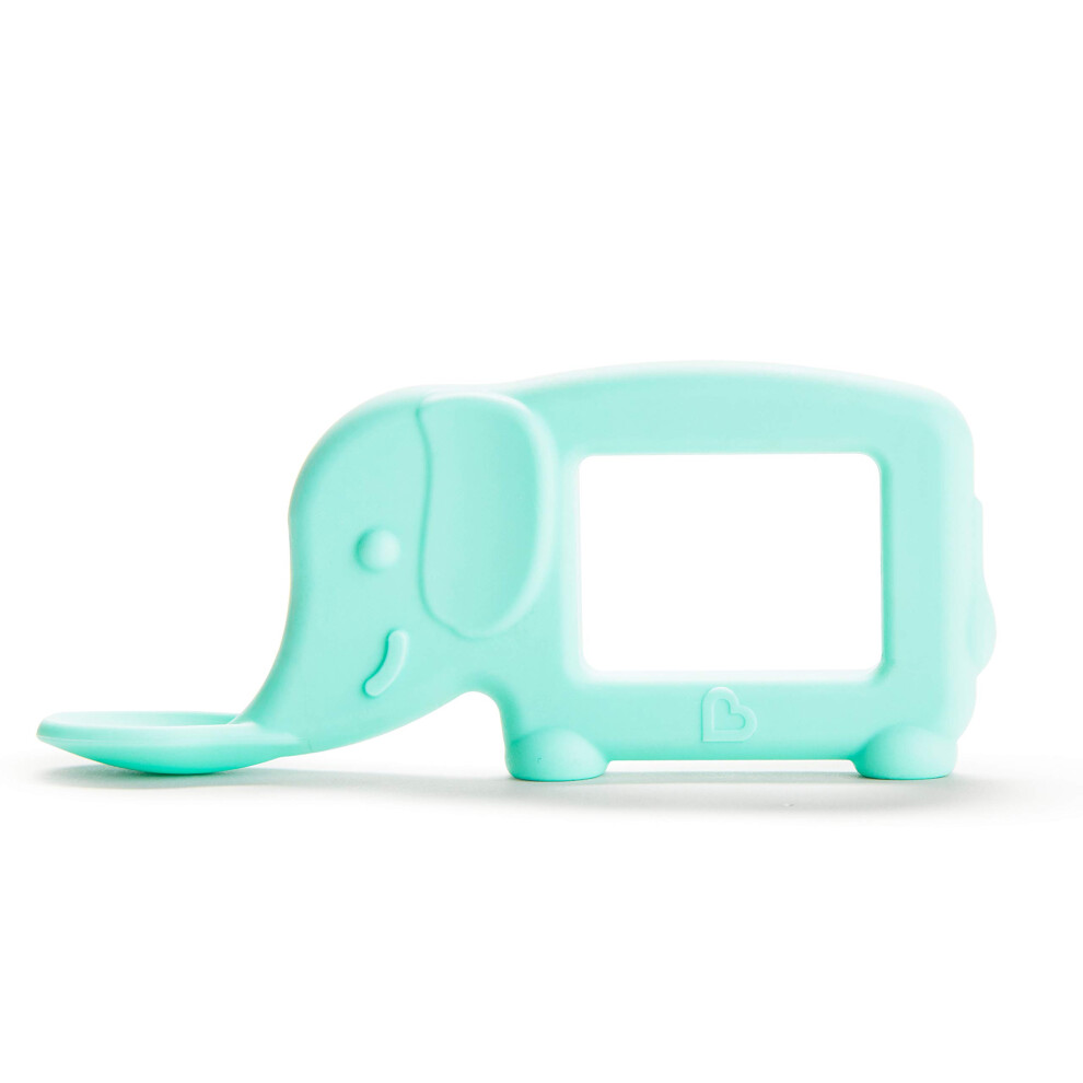 Munchkin The Baby Toon Silicone Teether Spoon  Elephant  Mint (As Seen On Shark Tank)