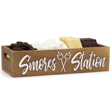 S'mores Station Box med Handtag, Utomhuskök Campinginredning Matbehållare