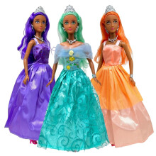 Prinsessenpoppenset voor meisjes 3 kleine poppen voor poppenhuissprookje | 11.5 Prinsesspoppen voor meisjes van 3-12 jaar | Prinsessenspeelgoedpoppen