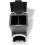 Dispensador modular de bancada de pl   stico de San Jamar, 10,25 x 13,25 x 18,25 polegadas preto/prata 3