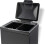Dispensador modular de bancada de pl   stico de San Jamar, 10,25 x 13,25 x 18,25 polegadas preto/prata 2