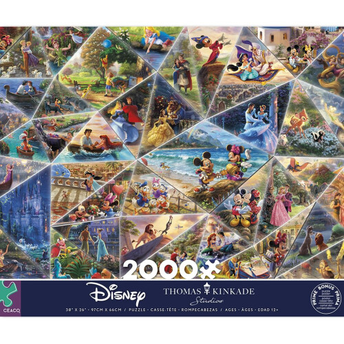 Ceaco - Thomas Kinkade - Collage Disney - Puzzle 2000 pi   ces 1