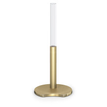 Swarovski Garden Tales Jarrn decorativo Jarrn de vidrio con Base de acabado de tono de oro Pequeo jarrn para flores individuales Parte de la cole