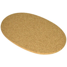 Linden Sweden Jonas Round Cork Trivet - Vettä imevä - Täydellinen kasveille Hot Pots Pans Mukit ja lasit (13"""" x 8 1/2"""" (1 pakkaus)