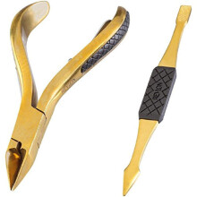 Revlon Gold Series Ingrown Away Set bevat een teennageltang en een teennagelgereedschap met twee uiteinden, titanium gecoat voor maximale duurzaamhei