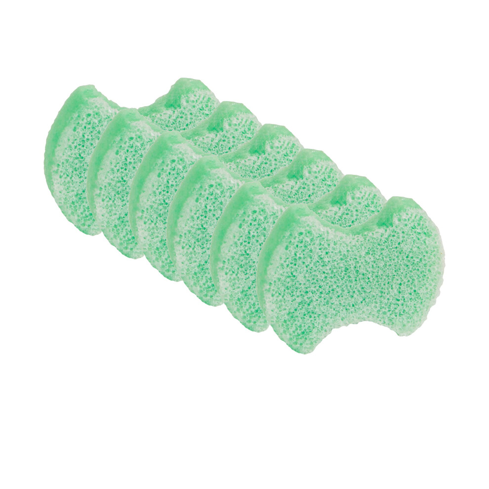 Esponjas Spongables Pedi Scrub Foot Exfoliating 20+ Wash Sponge Citron Eucalyptus 6 Count