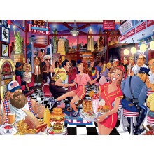Ceaco - Funny Faces - USA Diner - 550 Piece Jigsaw Puzzle