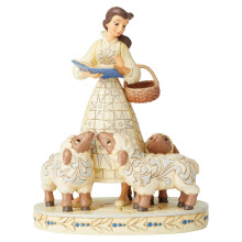 Enesco Disney Traditions von Jim Shore Belle White Woodland Figur, Creme, Braun, Blau, 21 cm