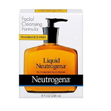 Neutrogena Fragrance Free Liquid Neutrogena, Facial Cleansing Formula, 8 oz Pump Bottles (Pack of 4)