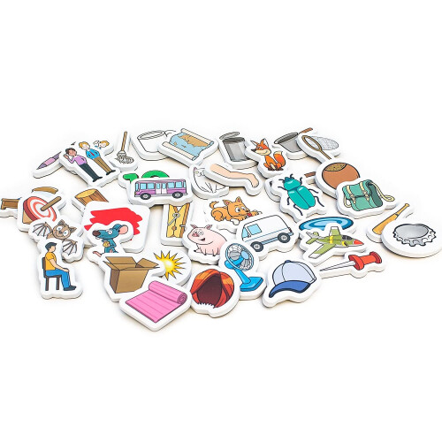 Junior Learning Rainbow CVC Objects Magnetic Foam Set 40 delar Ages 4-5 Phonics Pre K-K 1
