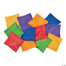 Fun Express Zitzakken voor kinderen (grote set van 12 in verschillende kleuren) Ideaal voor thuis in de klas en om te spelen voor kinderen