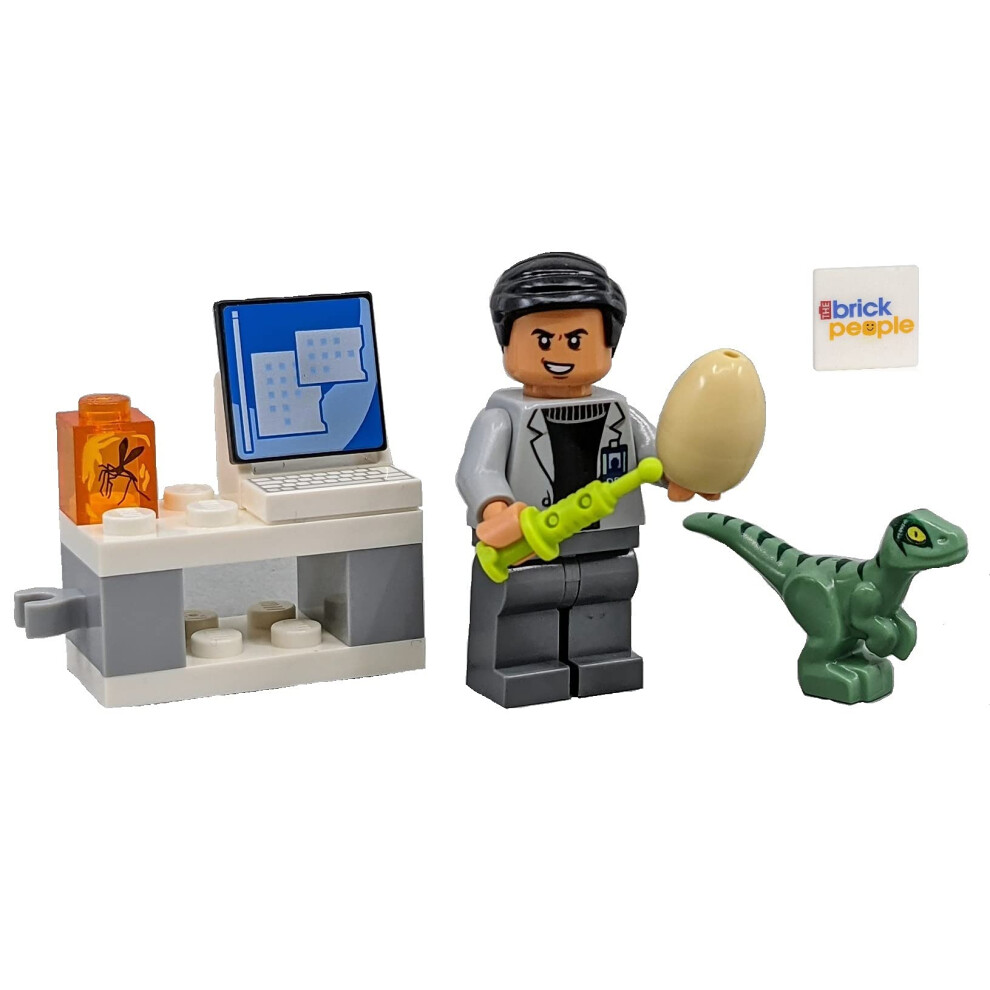 Lego Jurassic World: Dr. Wu Laboratory With Baby Dino And Resin Amber