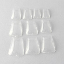 enForten 500 stuks Duidelijke Crystal Duck Feet Nageltips Brede Franse Valse Nagels