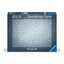 Ravensburger Krypt Silver 654 Piece Challenge Jigsaw Puzzle for Adults - 12000071 - Handcrafted Tooling  Made in Germany  Every Piece Fits Together Pe