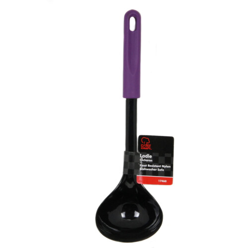 Chef Craft Basic Nylon -keitto-/tarjoilukauha, 12 tuumaa, violetti/musta 1