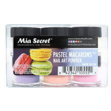 Mia Secret Pastel Macarons Polvere per nail art, set da 6 pezzi