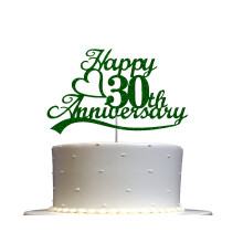 30. vforduls tortafedo zld csillog 30 eskvoi vforduls parti dekorcis tletek Prmium minosgu, eros, ktoldalas, csillog akril plcika. Mad