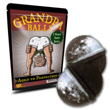 Opa Balls Badebomben     Lustiges Alte-M   nner-Design     XL Badebomben f   r M   nner     Root Beer-Duft, 2er-Pack