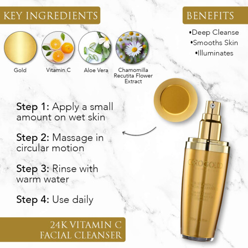 Oro Gold 24K Vitamine C Gezichtsreiniger van 1
