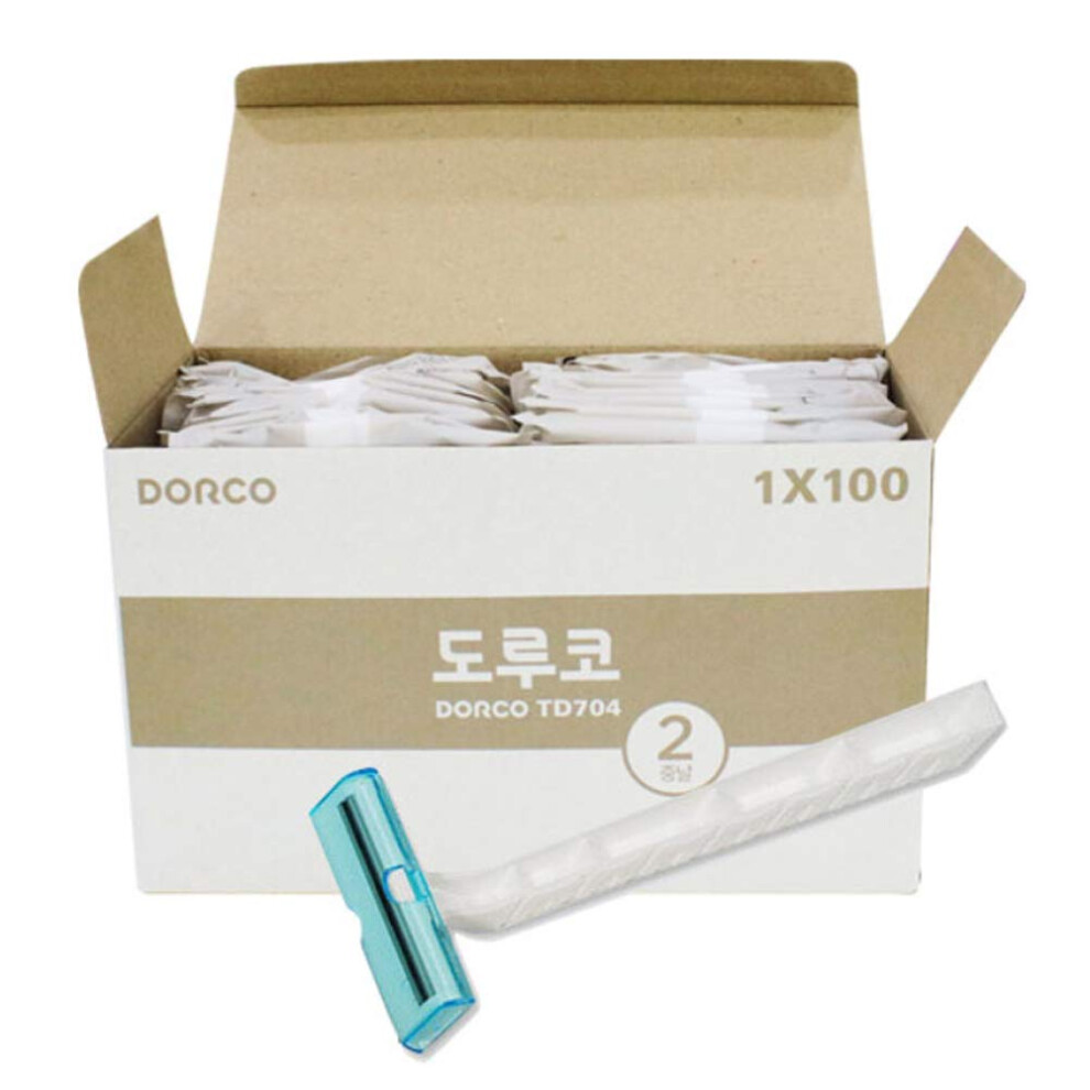 Stainless Steel Twin-Blades Disposable Razors - Individually Packed Shavers in Bulk 100EA-image-OPC-PH562P7-NEW