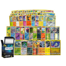 Pokemon TCG: 100 Blandade Kort med Foils - Paket med LCC Kortlåda Inkluderad