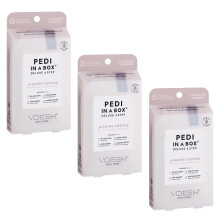 VOESH Pedi in a Box 4 Stappen Jasmine Soothe - 3 Pack, Thuis Pedicure Kit