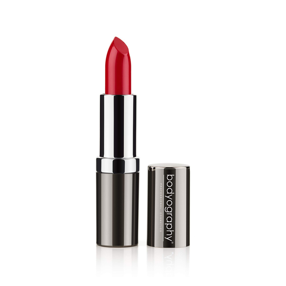 Bodyography Red Moisturizing Lipstick ( China): Creamy True Long-Wearing Hydrating Salon Makeup W/ Aloe Vera | Gluten-Free Cruelty-Free Paraben