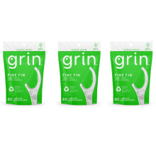 GRIJN | Tandzijde | 3 pakjes van 60 (Fijne Vin Strakke Tanden Dents Serr?es)
