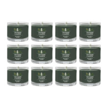 Yankee Candle Semnatura votiva mini lumnare Jar Balsam & Cedar Scent Soy Natural Soy Blend Lumnare cu fibra naturala de 1,3 oz Jar de sticla (p