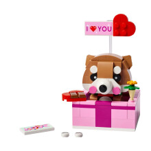 LEGO Valentijnsdag 40679 Liefdesgeschenkdoos Hond Puppy Set