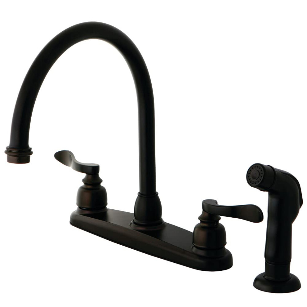 Photos - Tap Kingston Brass KB8795NFLSP NuWave French Centerset Kitchen Faucet Oil Rubbed Bronze 