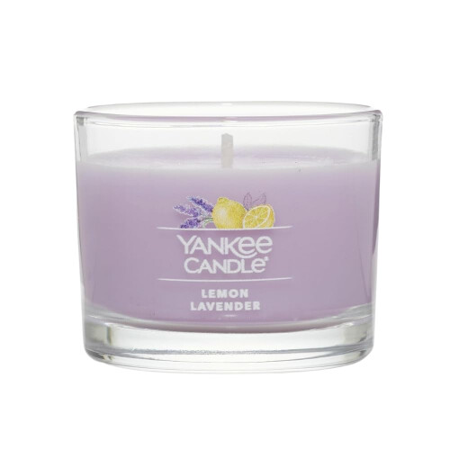 Yankee Candle Yankee Candle Signature Mini Κερί, Άρωμα Λεμόνι-Λεβάντα, Φυσικό Κερί Σόγιας 1.3 OZ 1