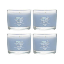 Yankee Candle Mini Votive Kaars, Ocean Air Geur, Natuurlijke Sojawas, 1.3 OZ Glazen Pot (4 stuks)