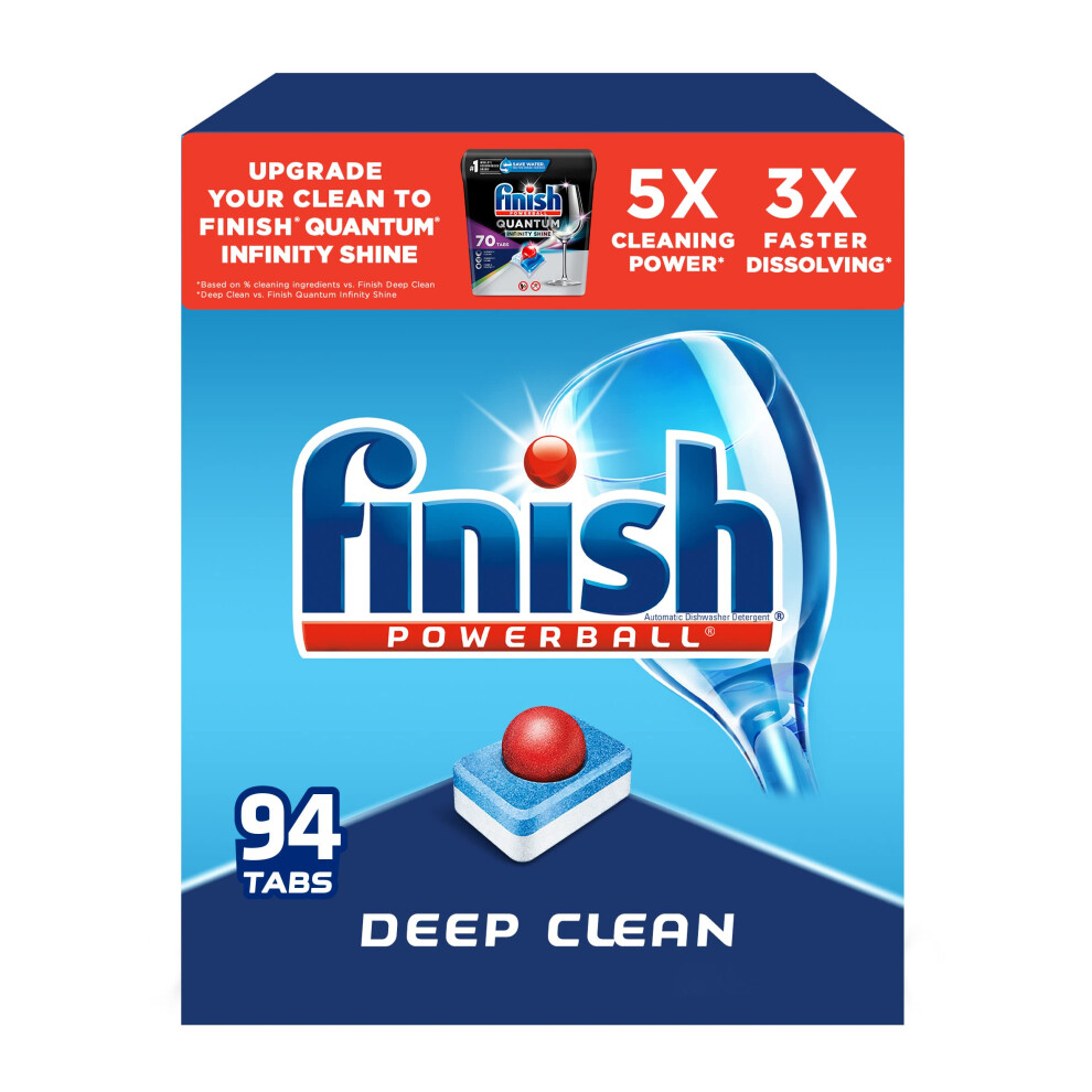 Finish - All in 1 - Dishwasher Detergent - Powerball - Dishwashing Tablets - Dish Tabs - Fresh Scent  94 Count (Pack of 1) - Packaging May Vary