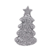 Mariposa Dotty Christmas Tree Tapkin Poids | Argent | Brillante | Cadeaux | Poids de serviette | Aluminium de bilan recycl | Fait la main au Mexique
