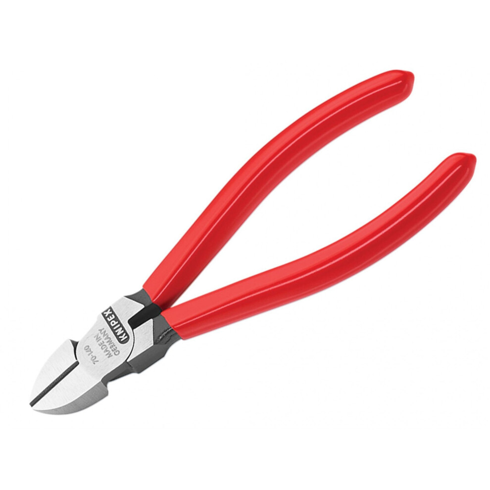 Knipex 70 01 Series Diagonal Cutters, Plastic Coated Grip