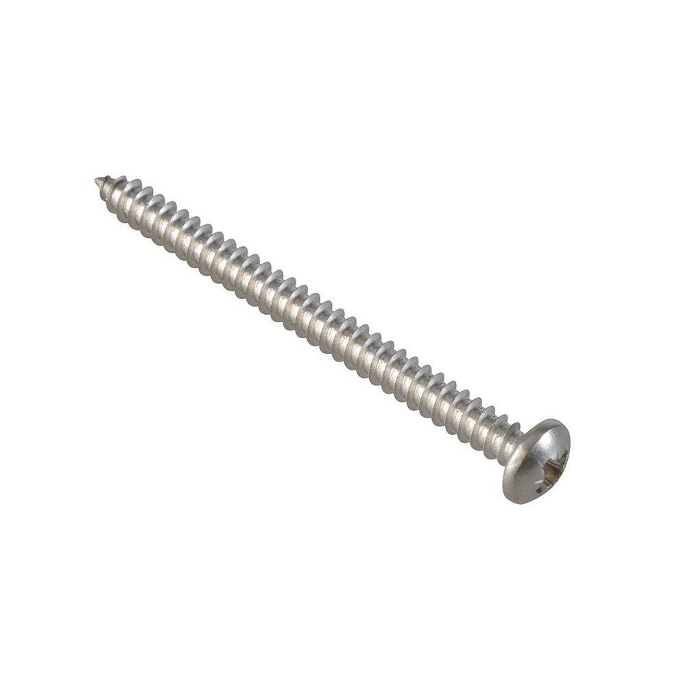 Forgefix Self-tapping Screws, Pozi, Pan Head, A2 Stainless Steel