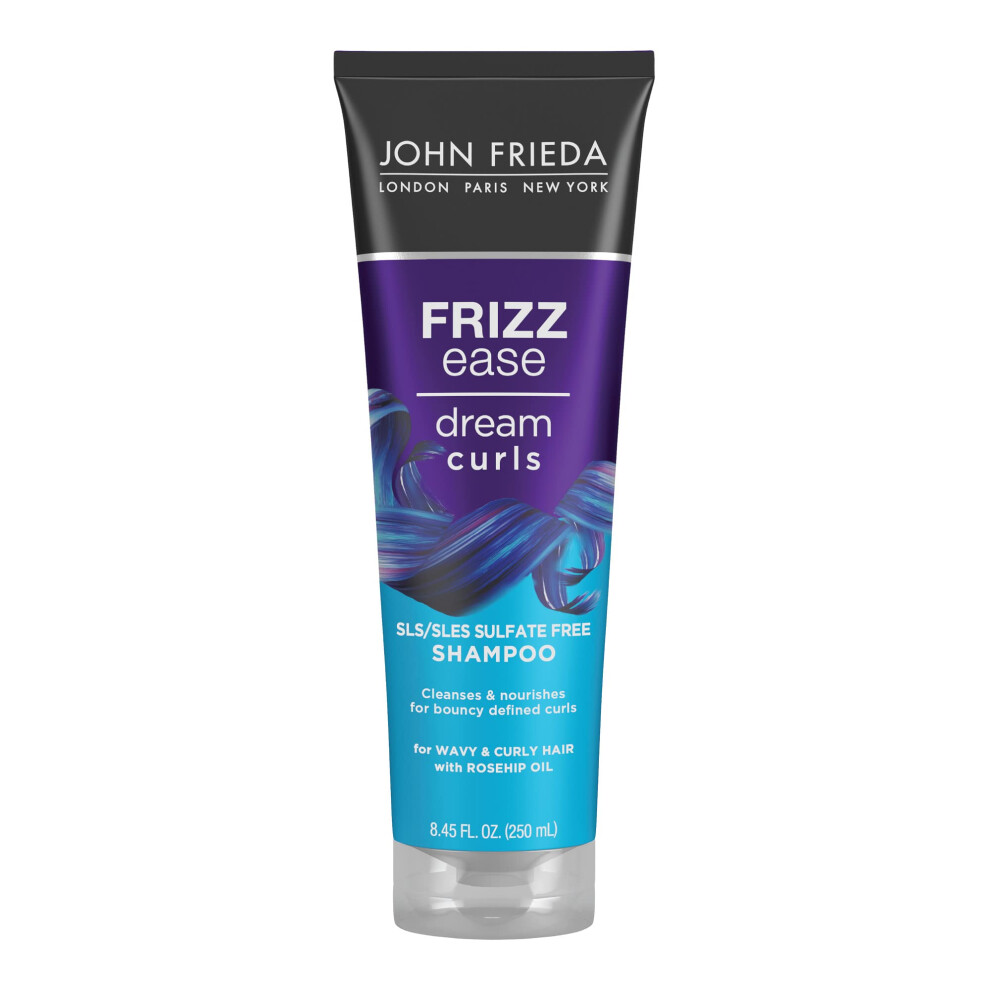 John Frieda Anti Frizz Frizz Ease Dream Curls Shampoo Sls/Sles Sulfate Free Shampoo For Curly Hair Helps Control Frizz With Curl Enhancing Technol